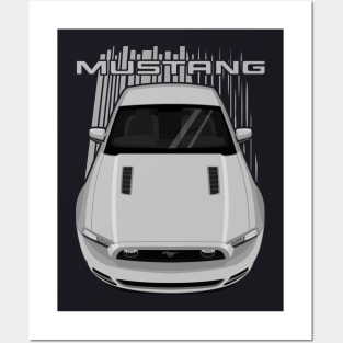 Mustang GT 2013 to 2014 - Silver Posters and Art